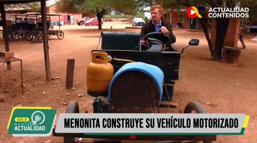 PETER BRAUN, EL MENONITA QUE CREÓ SU PROPIO VEHÍCULO A GAS CON PIEZAS RECICLADAS