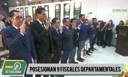 FISCAL GENERAL DEL ESTADO POSESIONA A LOS 9 FISCALES DEPARTAMENTALES
