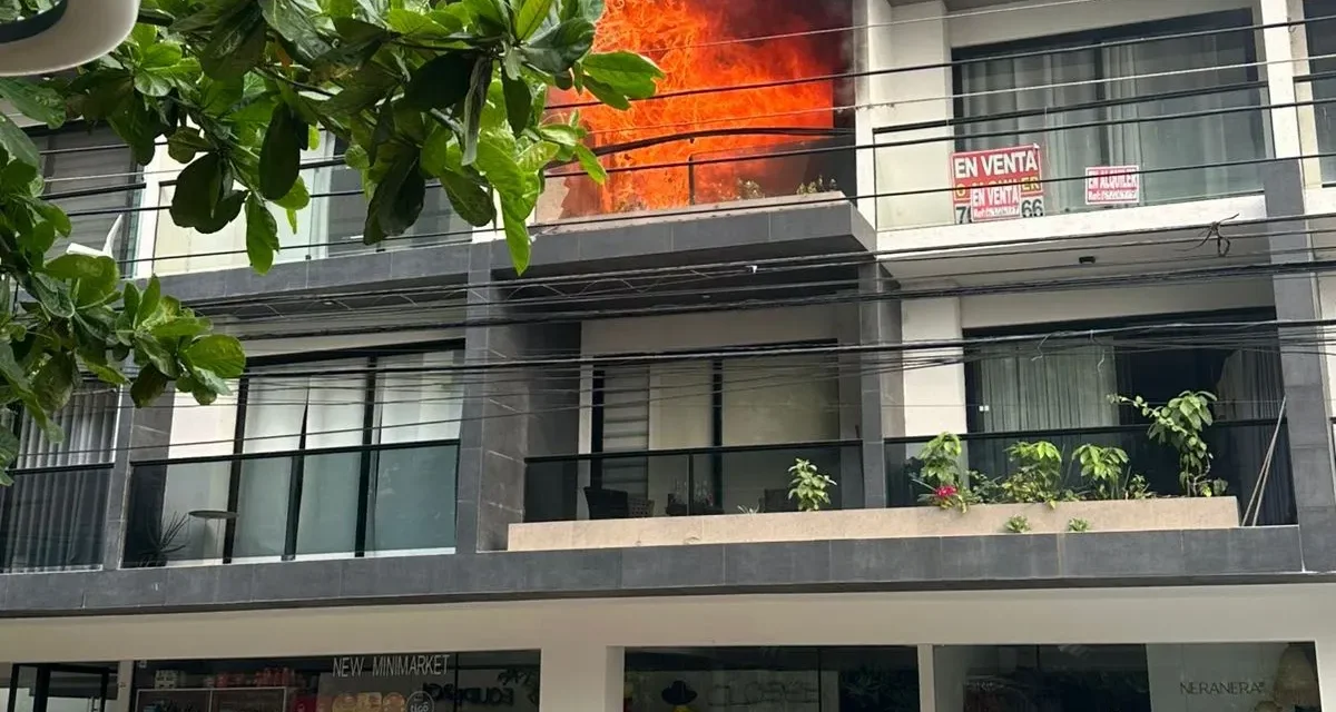 INCENDIO EN UN EDIFICIO DE EQUIPETROL, EVACUAN A SEIS PERSONAS