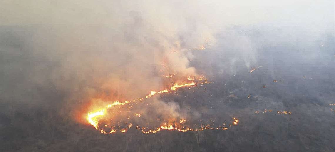 CASI EL 50% DE LOS INCENDIOS EN SANTA CRUZ SE REDUJERON CON AYUDA DE LA LLUVIA