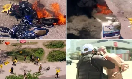 VIOLENTO ENFRENTAMIENTO ENTRE HINCHAS DE BOTAFOGO Y PEÑAROL EN RÍO DE JANEIRO