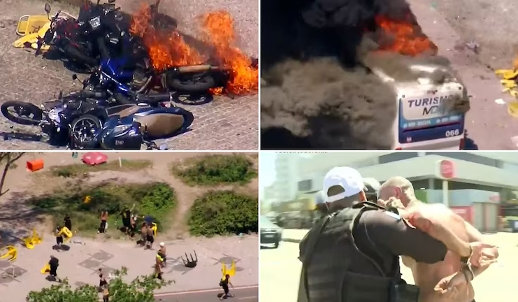 VIOLENTO ENFRENTAMIENTO ENTRE HINCHAS DE BOTAFOGO Y PEÑAROL EN RÍO DE JANEIRO