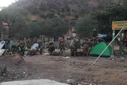 PAROTANI AMANECE CON REFORZADO RESGUARDO POLICIAL Y MILITAR