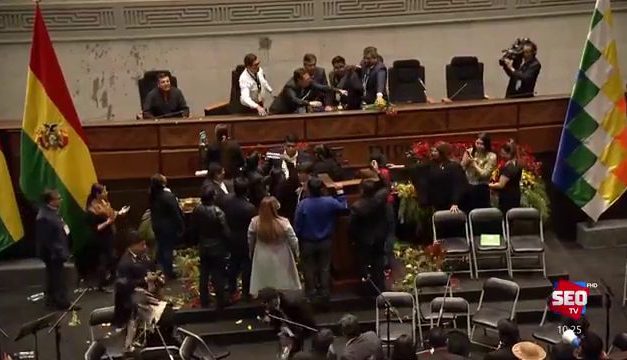 EVISTAS GENERAN DESTROZOS EN LA ASAMBLEA Y ARCE DARÁ SU INFORME MEDIANTE  COMUNICADO