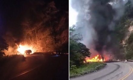 UNA CISTERNA SE INCENDIA EN LA CARRETERA A CAMIRI