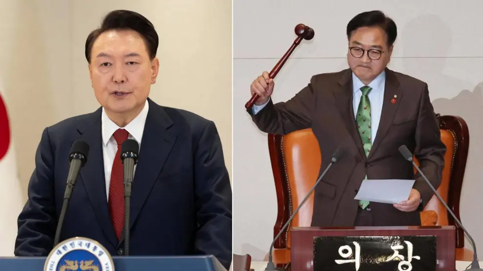 PARLAMENTO DESTITUYE AL PRESIDENTE DE COREA DEL SUR POR HABER DECLARADO LA LEY MARCIAL