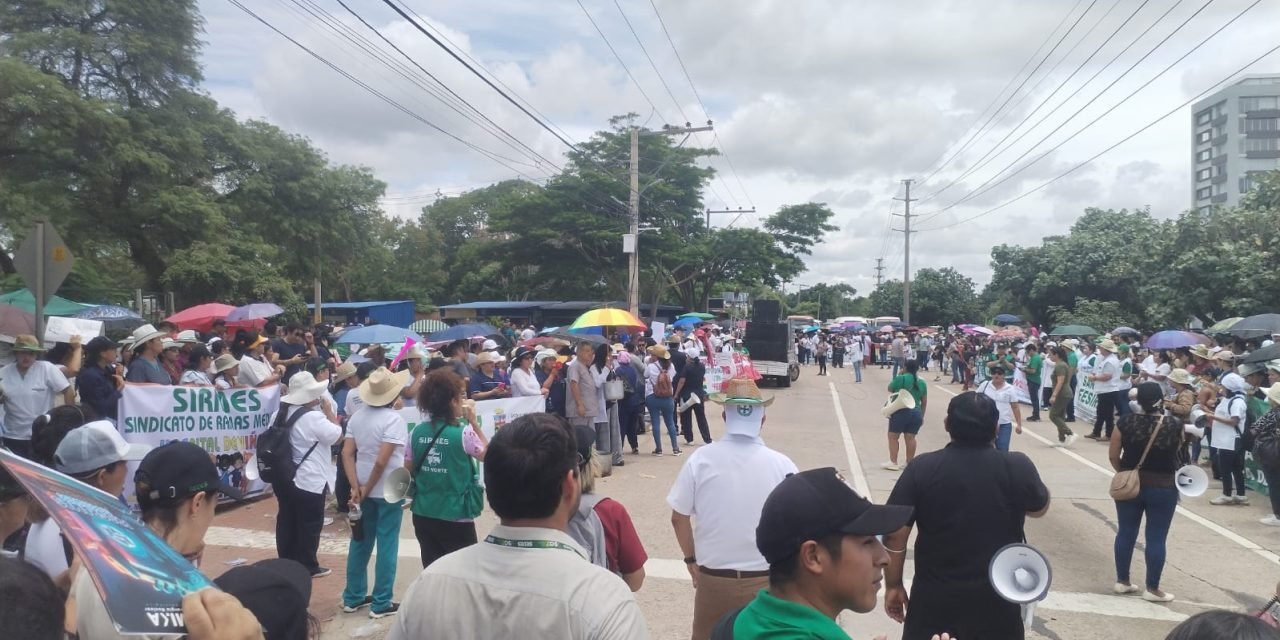 SALUD Y TRANSPORTE TIENE TOMADO EL FRONTIS DE LA QUINTA MUNICIPAL