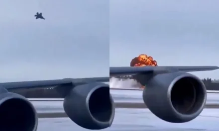 EL IMPRESIONANTE MOMENTO EN EL QUE UN F-35 SE ESTRELLA CONTRA LA PISTA DE ATERRIZAJE EN ALASKA