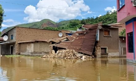 DESBORDE DE RÍO SORPRENDE A LA POBLACIÓN DE APOLO Y DESTRUYE CINCO CASAS
