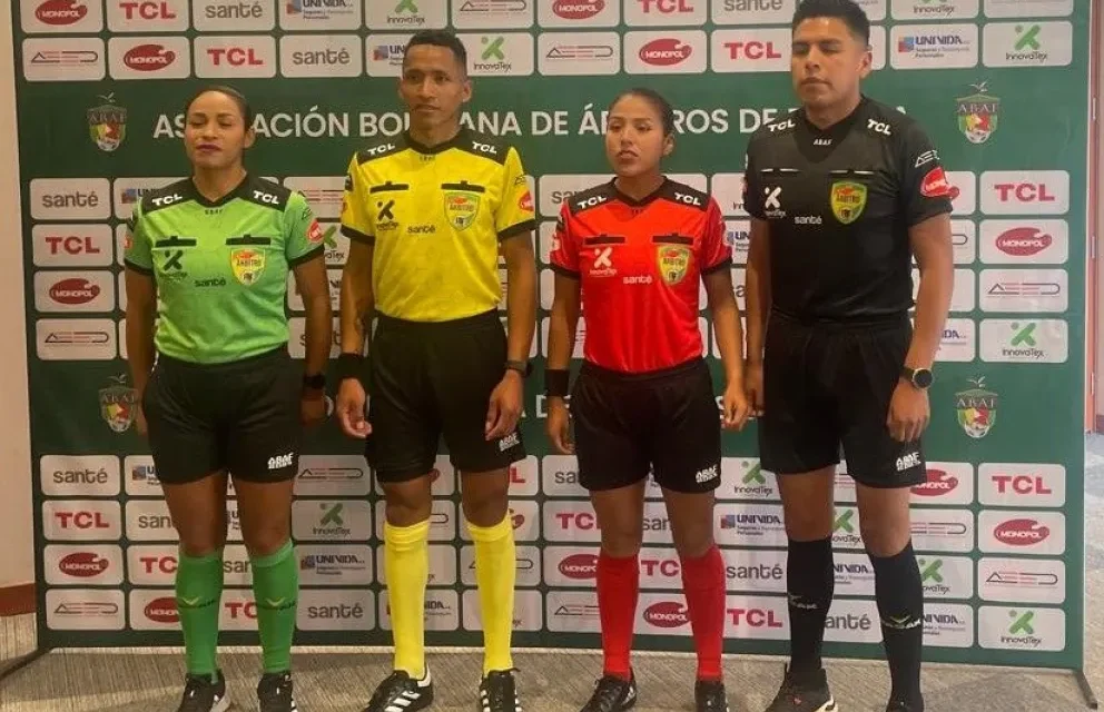 LOS ÁRBITROS VESTIRÁN DE ROJO, AMARILLO Y VERDE COMO HOMENAJE A BOLIVIA Y A LA FBF