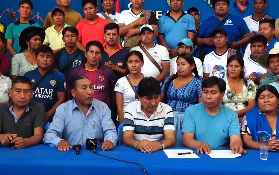 TSE RECHAZA LA ELECCIÓN DE LA DIRECTIVA DEL PARTIDO POLÍTICO ALIADO DE EVO