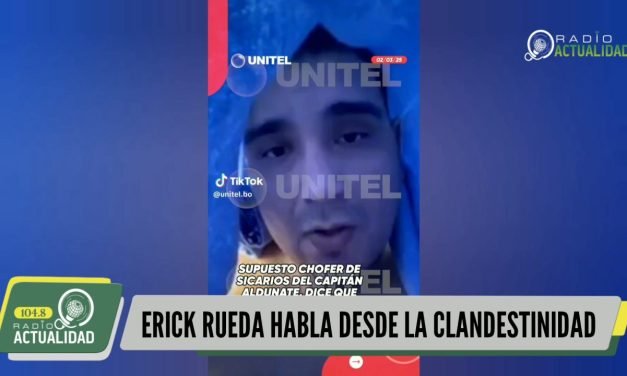 ERICK RUEDA HABLA DESDE LA CLANDESTINIDAD