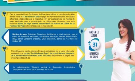 ESTE 31 DE MARZO VENCE PLAZO PARA REANUDAR FACILIDADES DE PAGO POR DEUDA TRIBUTARIA