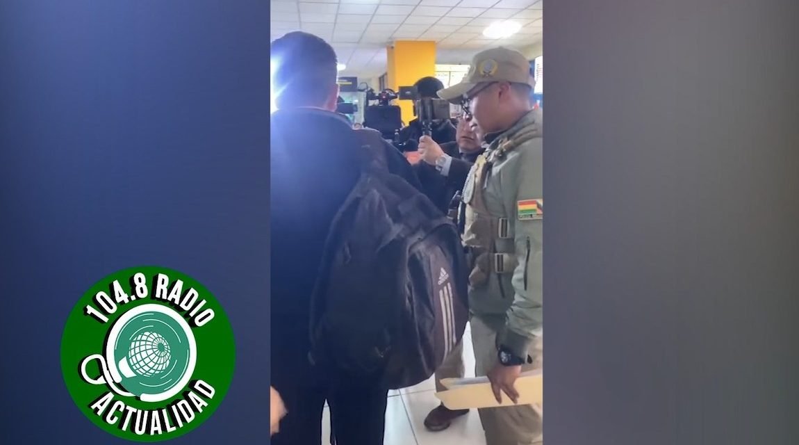 APREHENDEN AL DIPUTADO RICHARD RIBERA AL LLEGAR A LA PAZ