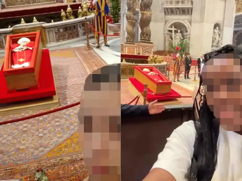 INDIGNACIÓN EN EL VATICANO POR ‘SELFIES’ JUNTO AL FÉRETRO DEL PAPA FRANCISCO
