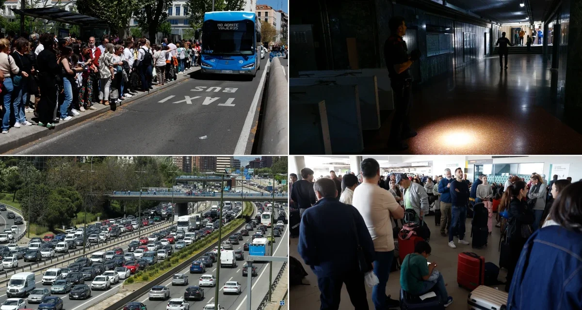 TRAS OCHO HORAS DE UN APAGÓN HISTÓRICO, ESPAÑA COMIENZA DE A POCO A RECUPERAR LA ELECTRICIDAD