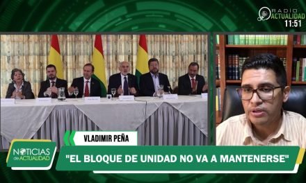 VLADIMIR PEÑA: «HOY SÍ HAY POSIBILIDADES DE QUE UN OPOSITOR SEA PRESIDENTE DEL PAÍS»