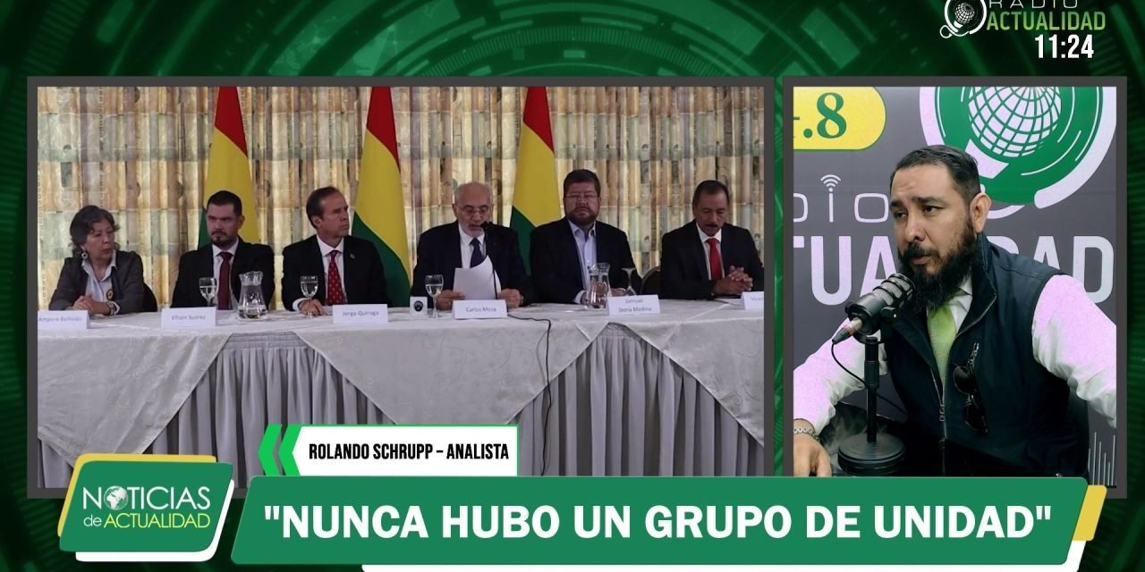 SCHRUPP: “NUNCA HUBO UN BLOQUE DE UNIDAD, SON UNA TROPA DE OPORTUNISTAS”