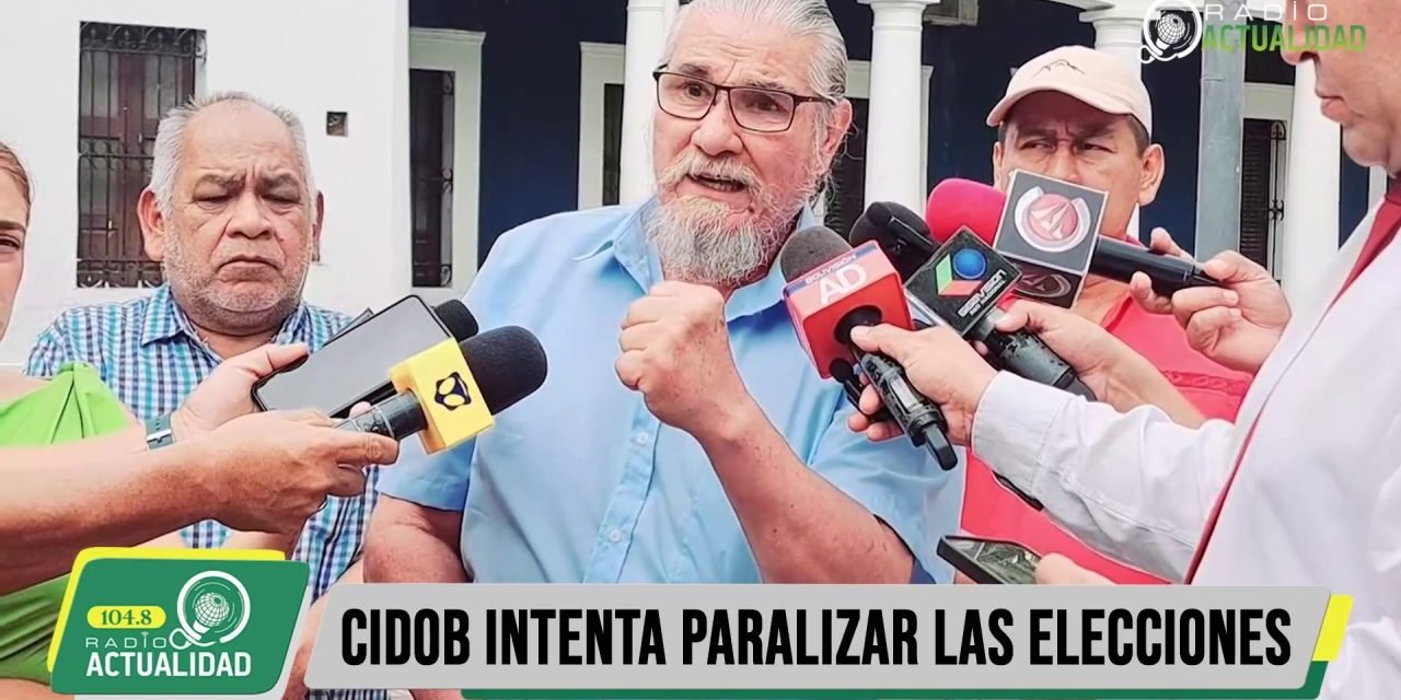 CIDOB PRESENTARÁ ACCIÓN LEGAL PARA PARALIZAR LAS ELECCIONES