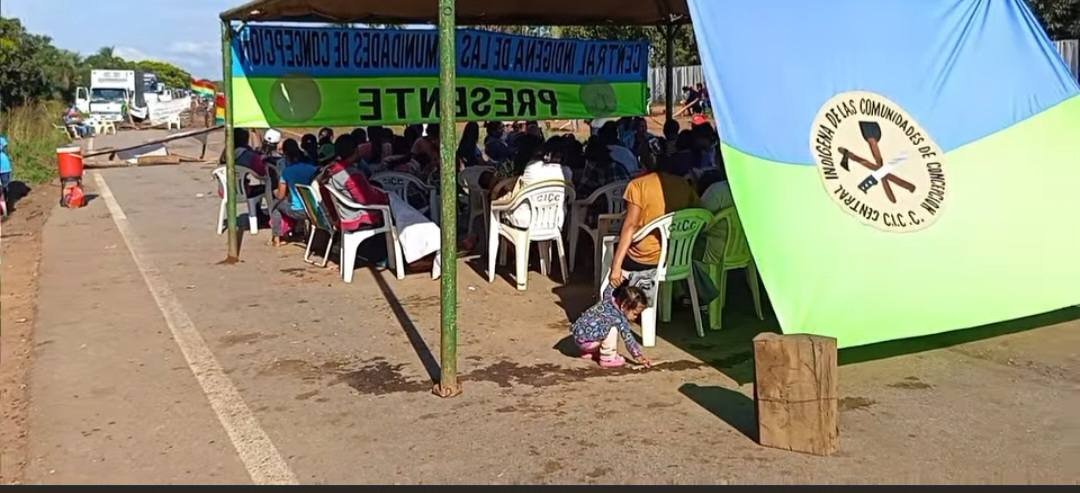 BLOQUEO EN CONCEPCIÓN EXIGE CUMPLIMIENTO DE PROYECTO DE AGUA PARA COMUNIDAD INDÍGENA