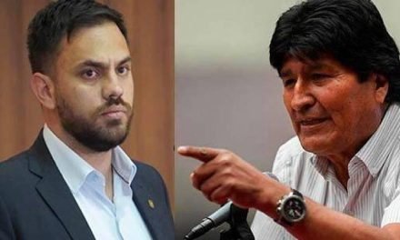 DEL CASTILLO ACUSA A EVO MORALES DE INTENTAR DESESTABILIZAR EL PAÍS Y REITERA QUE SERÁ CAPTURADO SI LLEGA A LA PAZ