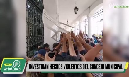FISCALÍA INVESTIGA HECHOS VIOLENTOS SUSCITADOS EN EL CONCEJO MUNICIPAL