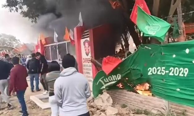 INCIDENTES EN SAN JULIÁN OBLIGAN A SUSPENDER ELECCIONES EN LA UAGRM