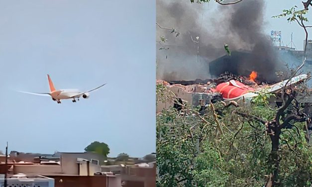 UN AVIÓN DE AIR INDIA SE ESTRELLÓ TRAS DESPEGAR RUMBO A LONDRES CON 242 PERSONAS A BORDO