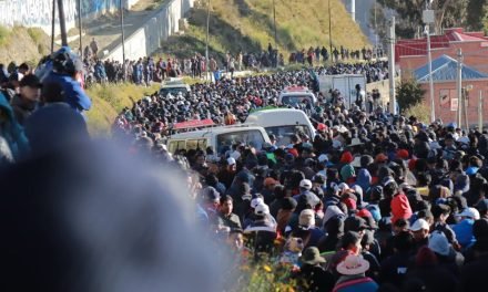 MULTITUDINARIA MARCHA DE CHOFERES BAJAN A LA  PAZ EXIGIENDO PROVISIÓN NORMAL DE COMBUSTIBLE