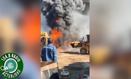 INCENDIO DE GRAN MAGNITUD EN EL PARQUE INDUSTRIAL DE WARNES