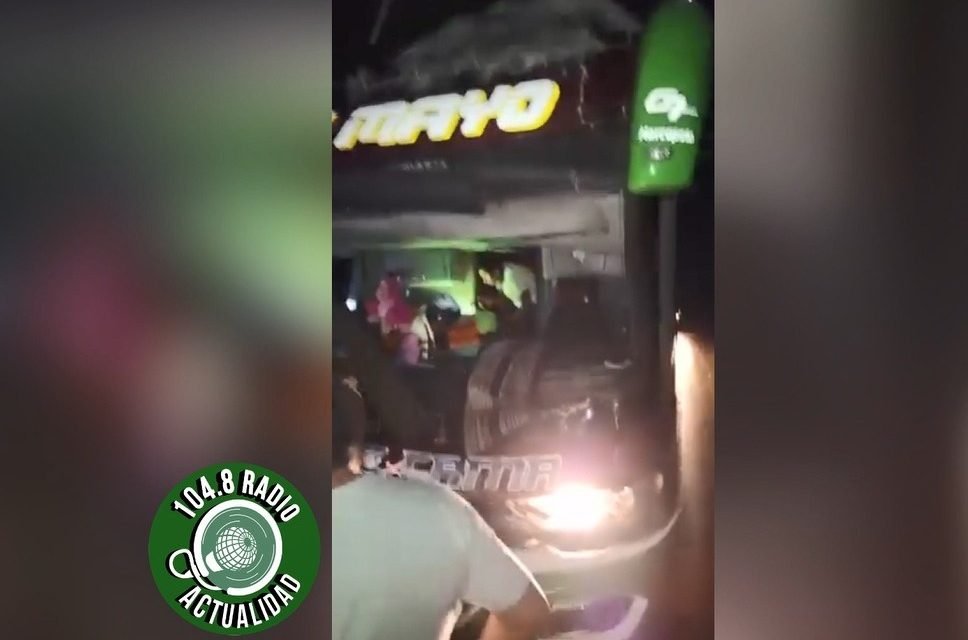 ACCIDENTE DE TRÁNSITO EN RUTA BIOCEÁNICA DIO SUSTO A PASAJEROS