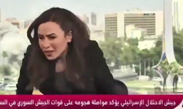 MIENTRAS CONDUCTORA HABLABA EN TV ISRAEL ATACO UN CUARTEL SIRIO EN DAMASCO