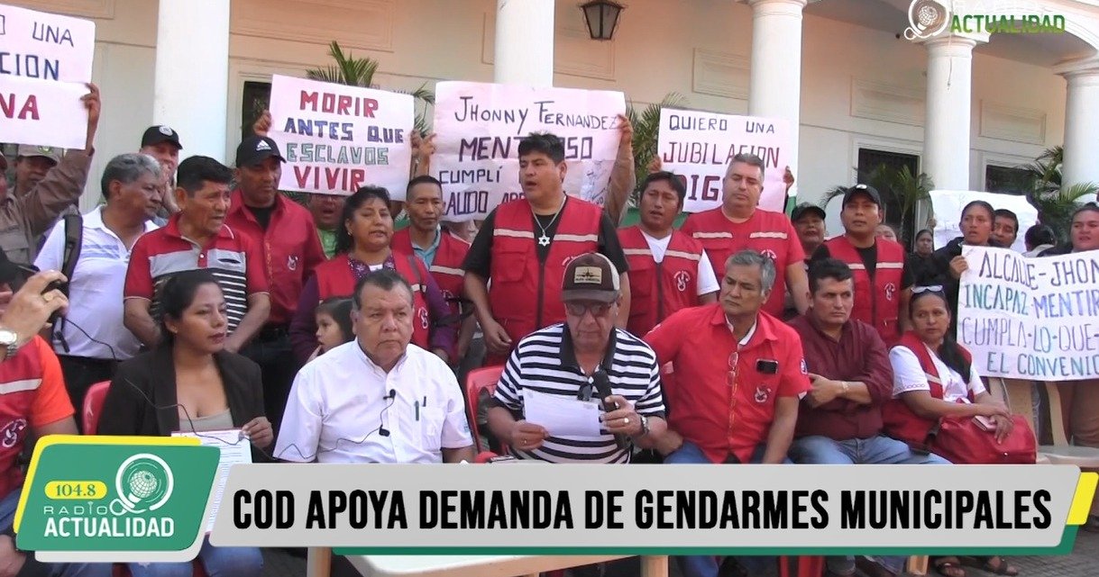 COD APOYA PROTESTA DE TRABAJADORE DE LA GUARDIA MUNICIPAL