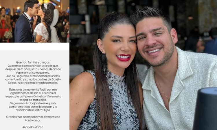 ANABEL ANGUS Y MARCO ANTELO ANUNCIAN SU SEPARACIÓN TRAS 11 AÑOS JUNTOS