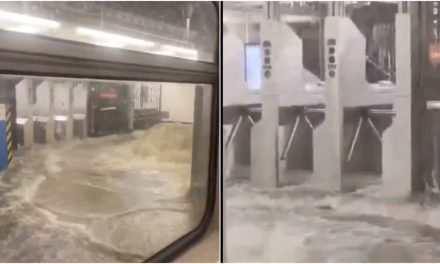 LLUVIAS TORRENCIALES INUNDARON ESTACIONES DEL METRO DE NUEVA YORK Y PROVOCARON CAOS EN EL TRANSPORTE