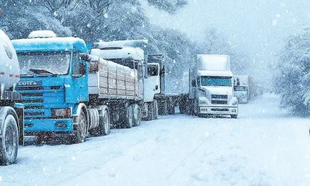 NEVADAS AFECTAN A CHOFERES BOLIVIANOS EN TAMBO QUEMADO