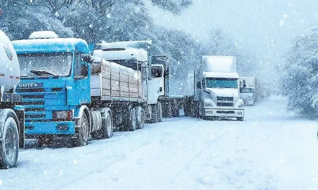 NEVADAS AFECTAN A CHOFERES BOLIVIANOS EN TAMBO QUEMADO
