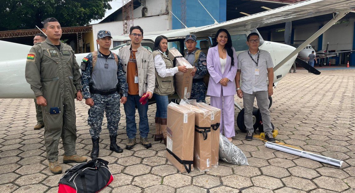 TED ENTREGA MATERIAL ELECTORAL EN EL ÁREA URBANA