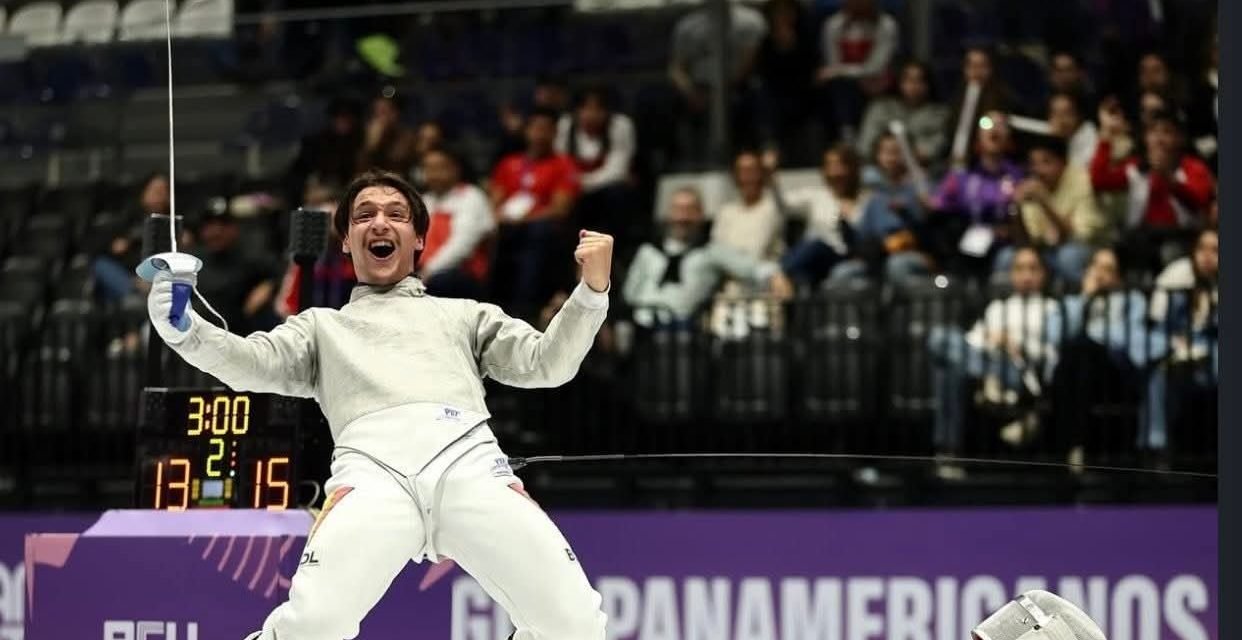 ¡HISTÓRICO! ESTEBAN MAYER CONSIGUIÓ LA PRIMERA MEDALLA DE ORO EN ESGRIMA PARA BOLIVIA