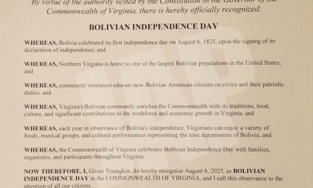 VIRGINIA DECLARA EL 6 DE AGOSTO COMO DÍA DE LA INDEPENDENCIA DE BOLIVIA