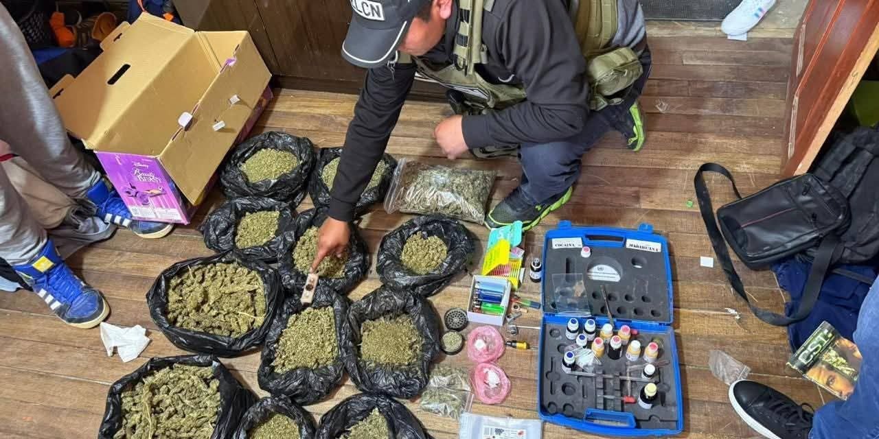 APREHENDEN A CIUDADANO CON MARIHUANA Y CLORHIDRATO DE COCAÍNA