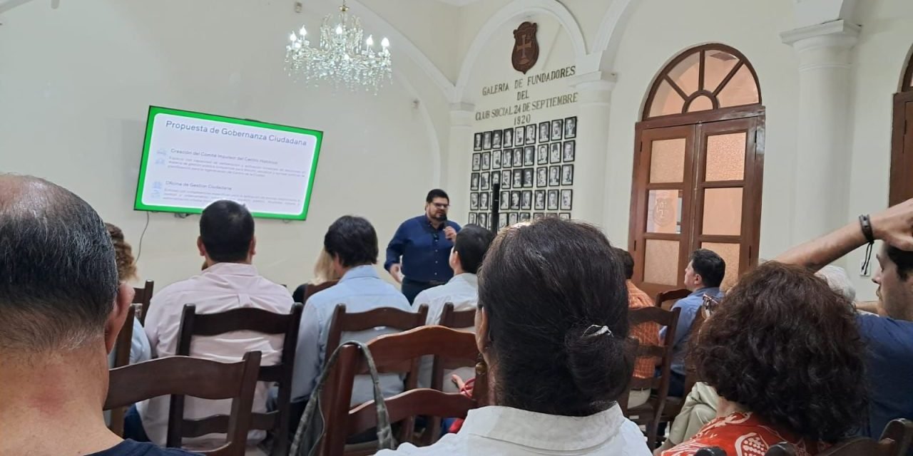 APC-CRUZ LIDERA INICIATIVA PARA REACTIVAR EL CENTRO HISTÓRICO