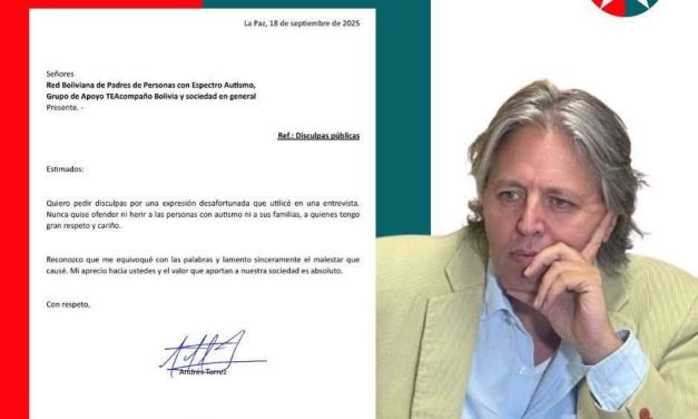 ASESOR DEL PDC RECONOCE ERROR Y PIDE DISCULPAS A PERSONAS CON AUTISMO