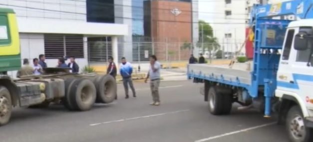 TRANSPORTE PESADO SALIÓ A LAS CALLES POR ESCASEZ DE DIÉSEL