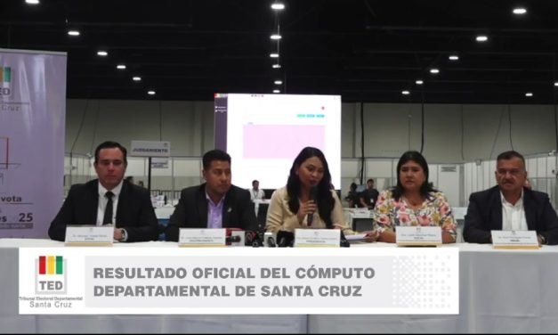 SANTA CRUZ, SEXTO DEPARTAMENTO EN FINALIZAR CONTEO DE VOTOS
