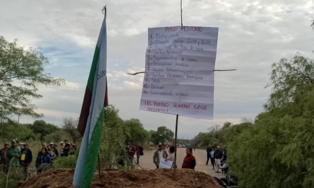 NACIÓN GUARANÍ ACUERDA CUARTO INTERMEDIO DE 10 DÍAS EN BLOQUEOS DE LA RUTA 9