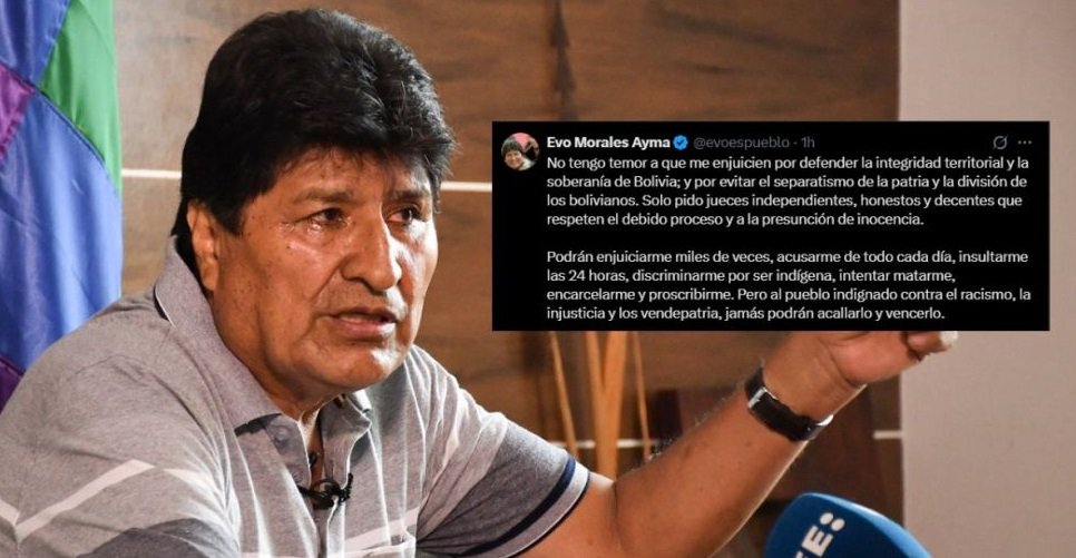 “NO TENGO MIEDO AL JUICIO”: EVO MORALES TRAS NOTIFICACIÓN JUDICIAL