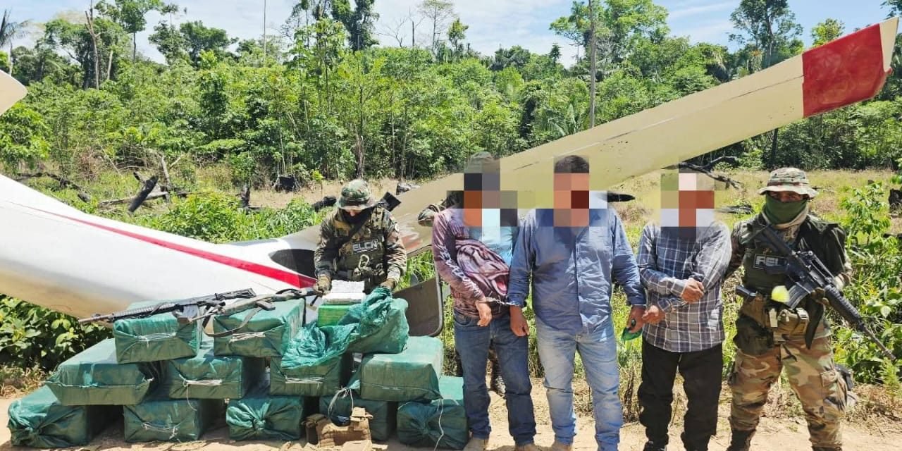 UMOPAR INTERCEPTA AVIONETA CON 30 KILOS DE DROGA EN OPERATIVO EN VILLA TUNARI