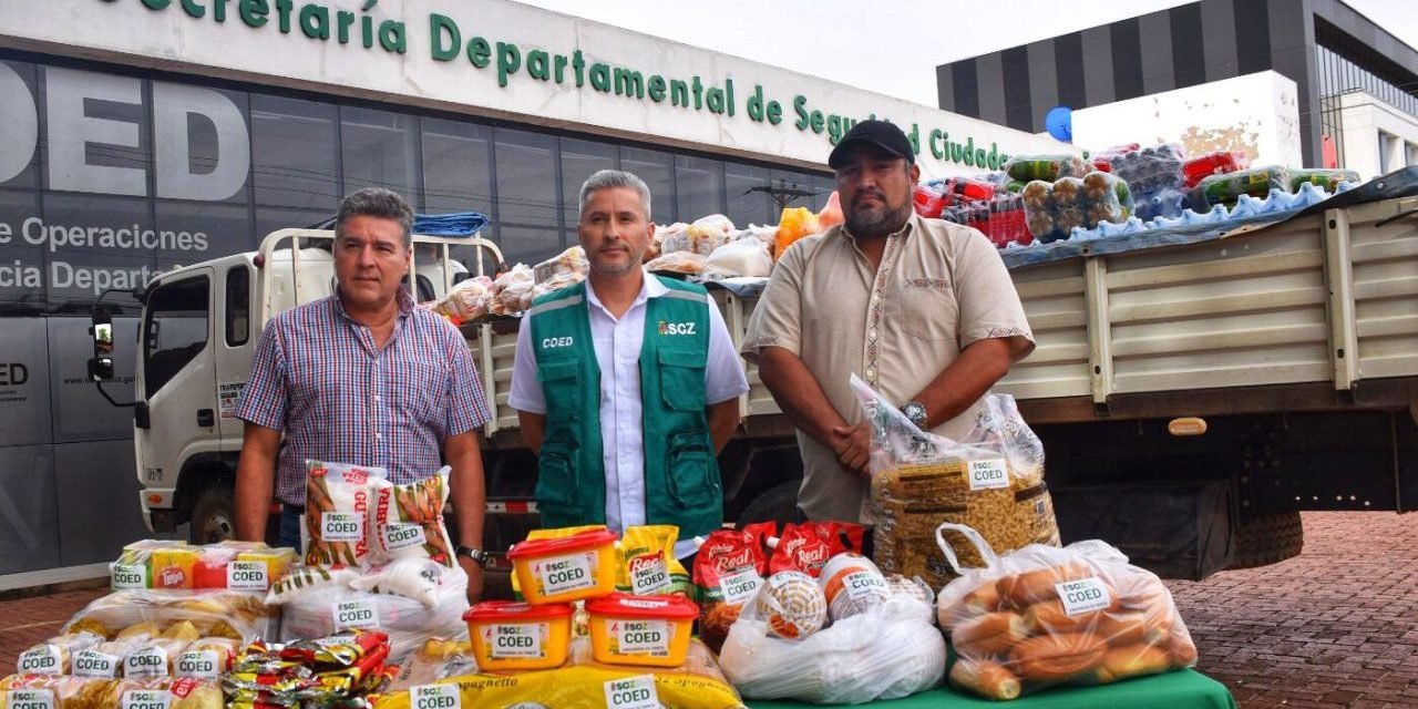 SAN IGNACIO DE VELASCO RECIBE 5 TONELADAS DE AYUDA HUMANITARIA DE LA GOBERNACIÓN