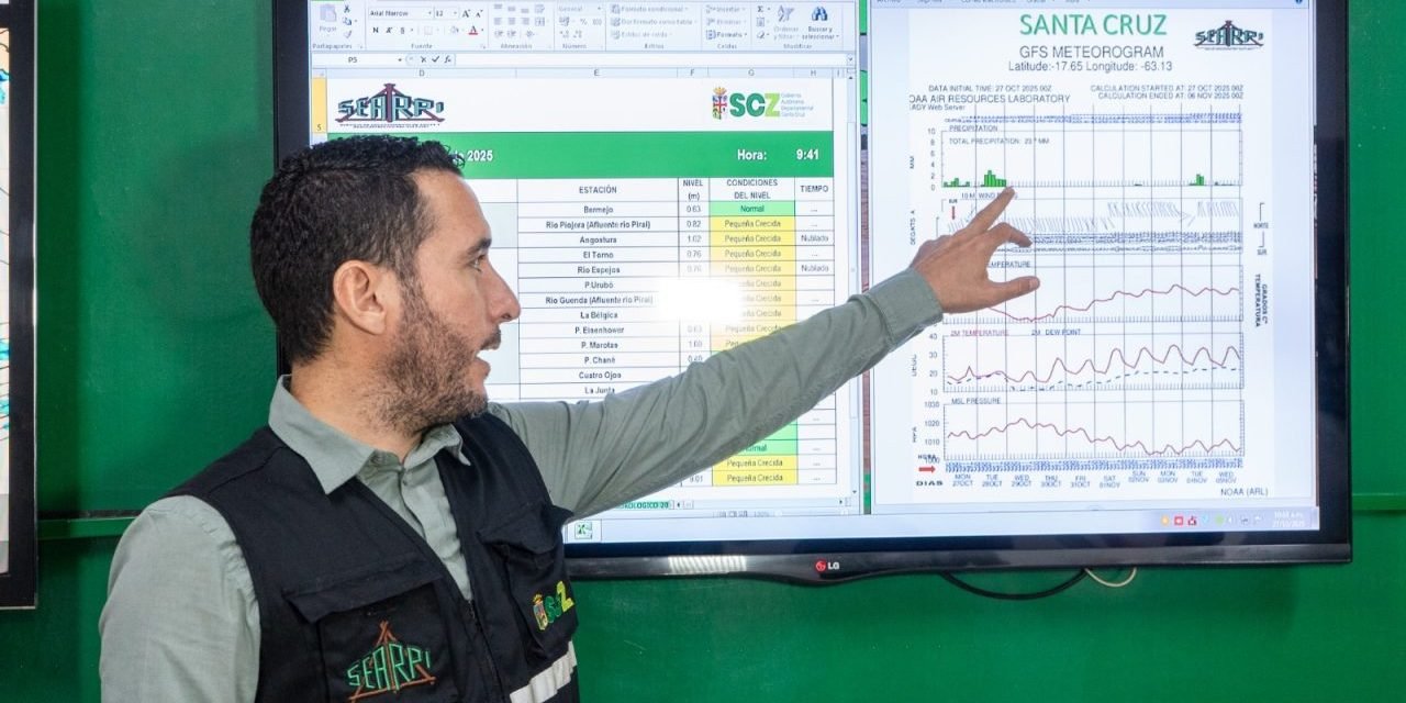 LLUVIAS PROVOCAN CRECIDAS EN RÍOS Y ACTIVAN ALERTA AMARILLA EN SANTA CRUZ